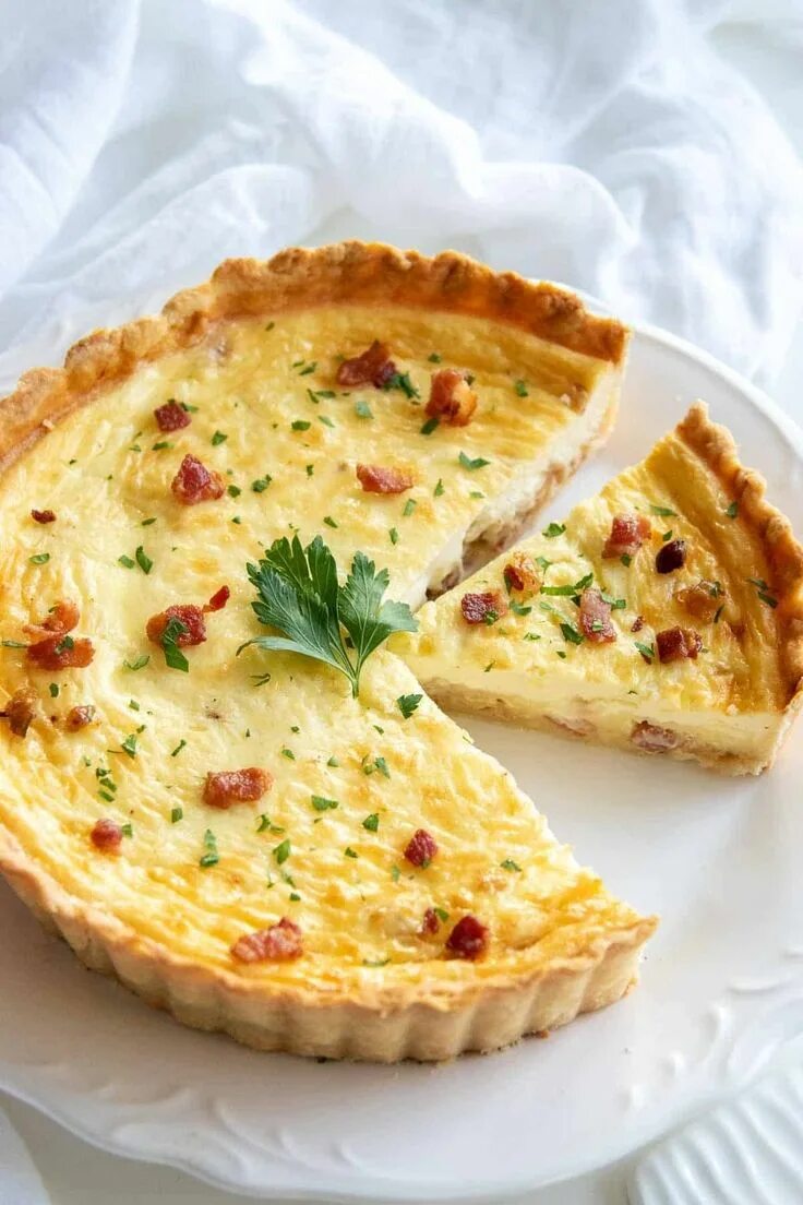 Пирог киш рецепты с фото Pin by Cristi23 ∽ ♥ on ▪ Delicious Quiche lorraine recipe, Quiche recipes easy, 
