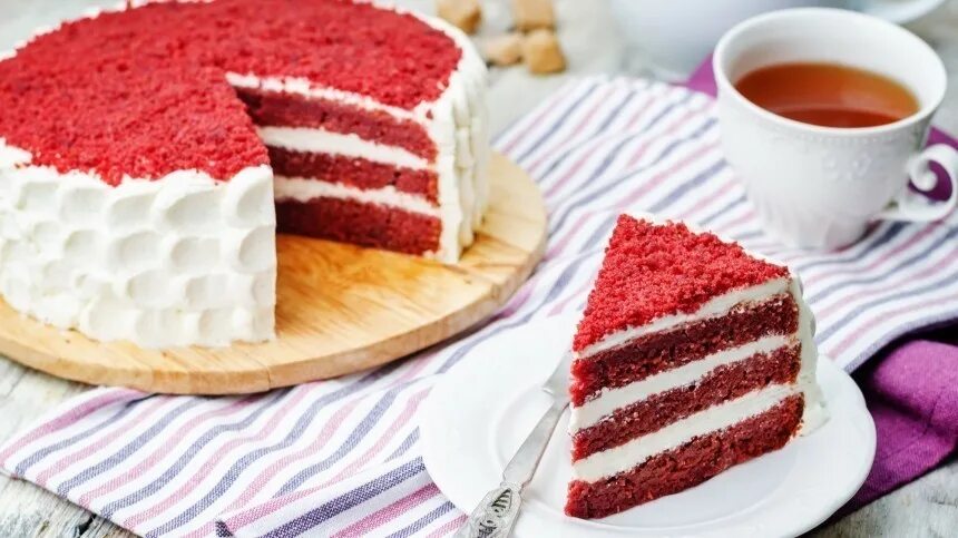 Пирог красный бархат рецепт фото Видео: Как легко и вкусно приготовить торт Красный бархат
