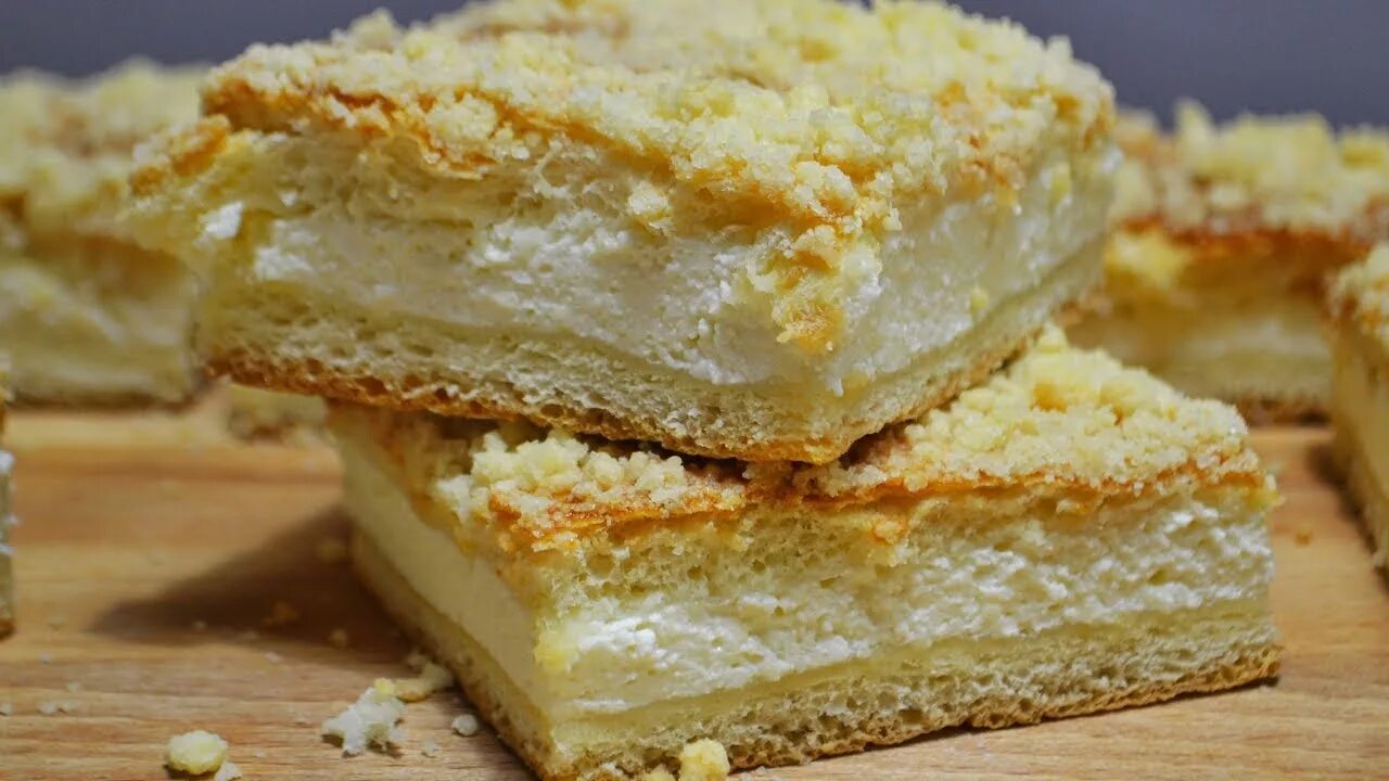 Пирог крошка с творогом фото Дрожжевой ПИРОГ с Творогом и Крошкой Воздушный и Сочный!!!Yeast pie with cottage