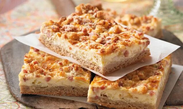 Пирог кухен немецкий рецепт классический с фото Hessischer Speckkuchen Rezept Speckkuchen, Rezepte, Kuchen