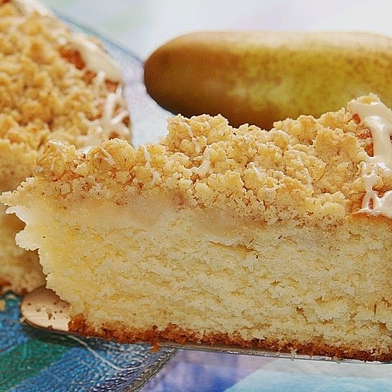 Пирог кухен рецепт с фото пошагово Sahne-Birnen-Kuchen mit Streuseln von sandy07 Chefkoch Rezept Birnen kuchen, Kuc