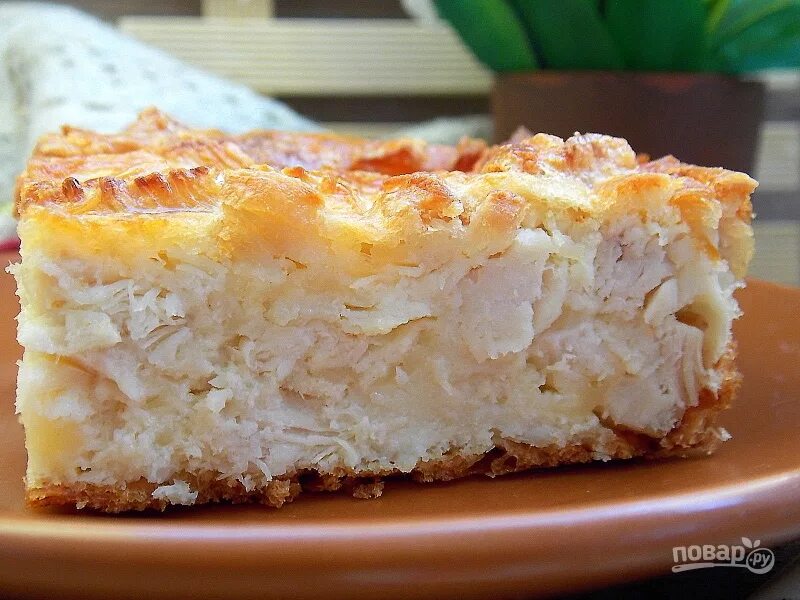 Пирог курица рецепты фото Быстрый куриный пирог - пошаговый рецепт с фото на Повар.ру