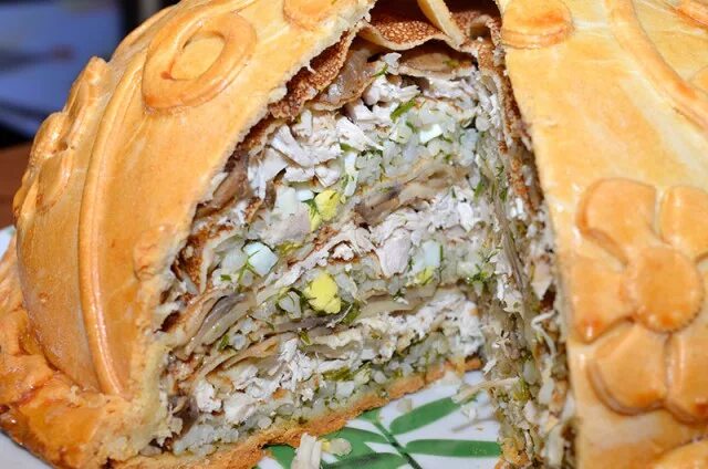 Пирог курник рецепт пошаговый с фото Курник (Курник Cвадебный) - ЯПлакалъ