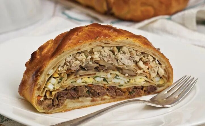 Пирог курник рецепт пошаговый с фото Курник с мясом Рецепты от Светланы Печенкиной Дзен