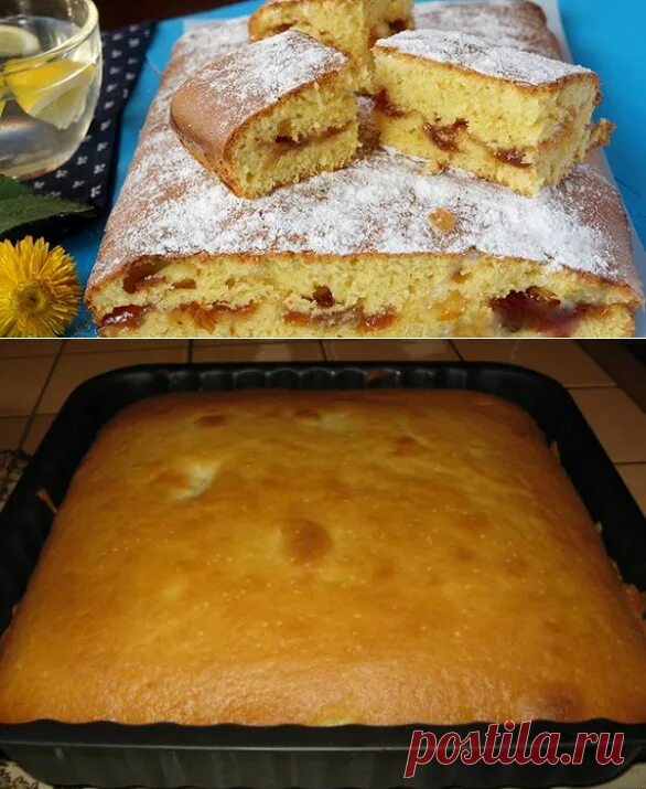 Пирог легко и быстро с фото Воздушный и безумно вкусный пирог на скорую руку... Не стыдно и к празд � рецепт