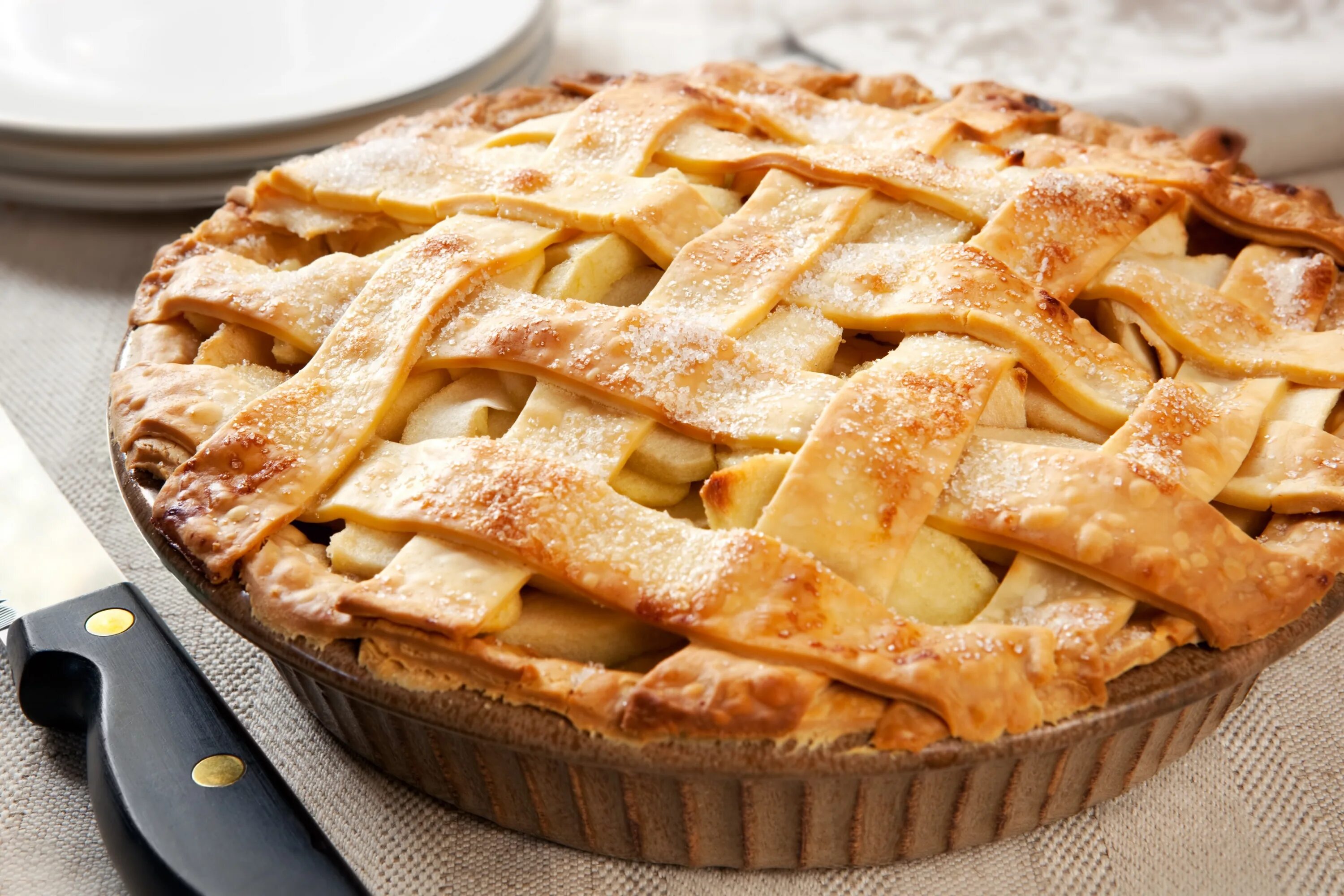 Пирог легко и быстро с фото Pie enyesado - Apple pie (яблочный пирог).