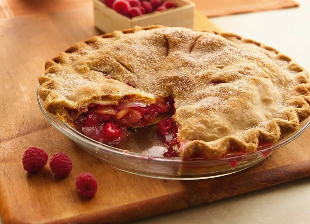 Пирог малиной простой рецепт с фото Apple-Raspberry Pie Recipe Raspberries and grated orange p. Flickr