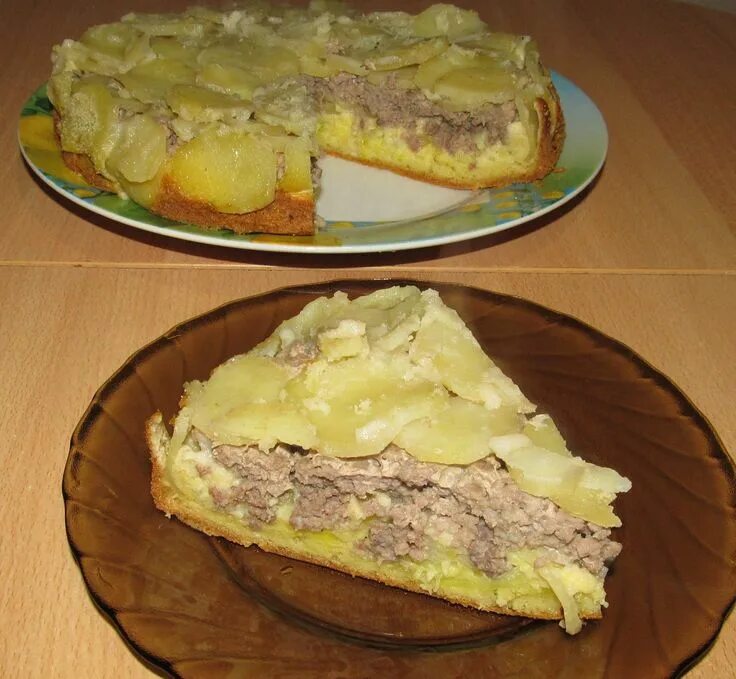 Пирог мясо с картошкой фото пошаговое Рецепт вкусного заливного пирога с мясом(фаршем) и картофелем в духовке. Подробн