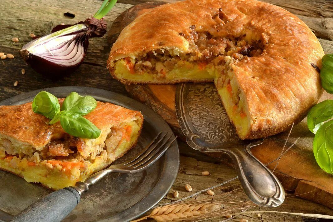Пирог мясо с картошкой фото пошаговое Английский пирог с картошкой и мясом Идеи для блюд, Кулинария, Еда