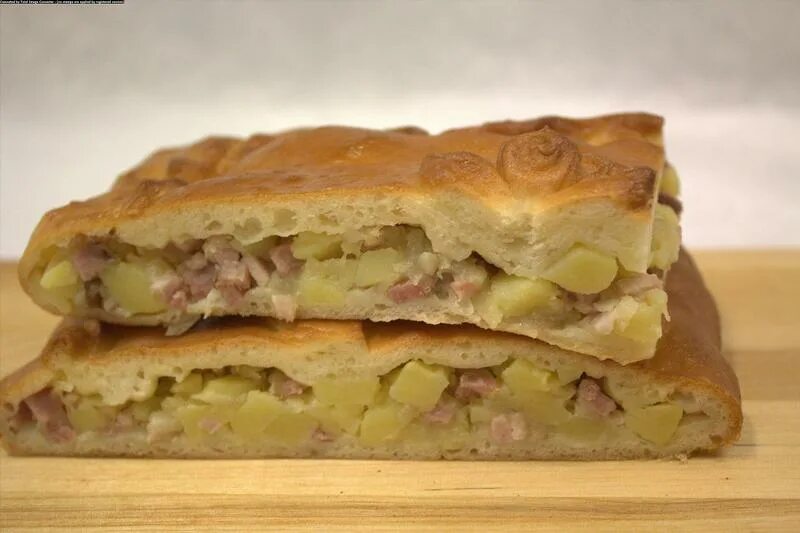 Пирог мясо с картошкой фото пошаговое Пирог с картофелем, свиным шпиком от Обедовъ Екатеринбург Единая Служба Заказов 