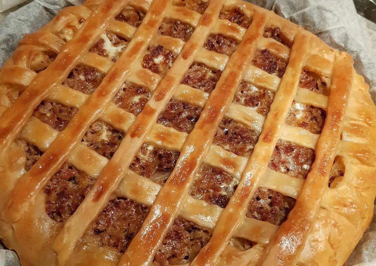 Пирог на дрожжах рецепт с фото Пирог с мясом рецепт дрожжевое тесто