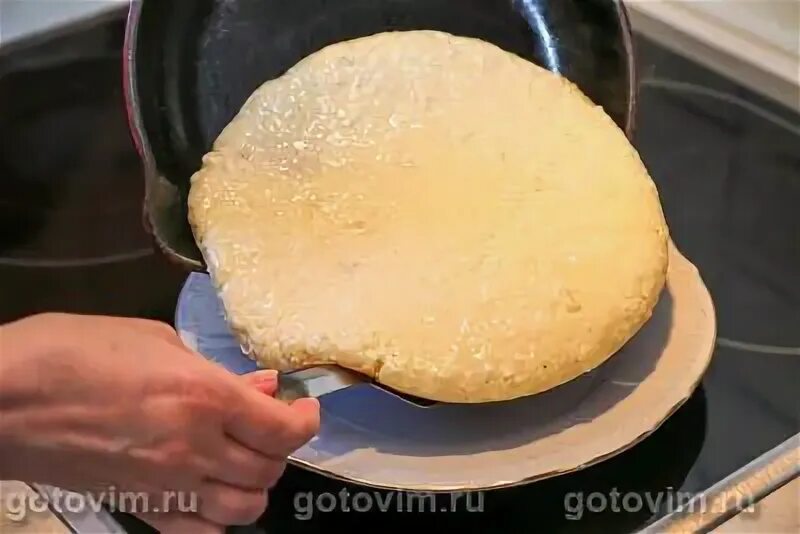 Пирог на сковороде пошагово с фото Пирог на сковороде с творогом и яблоками. Печать рецепта / Готовим.РУ