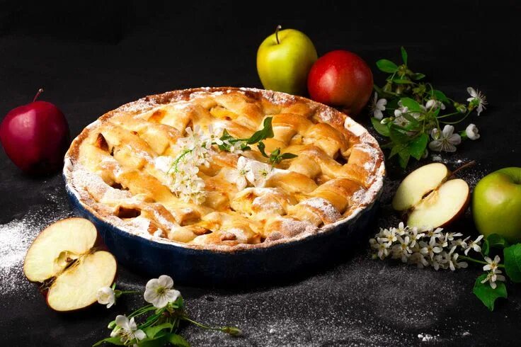 Пирог на тарелке фото 1845774, widescreen wallpaper pie Food, Ethnic recipes, Macaroni and cheese