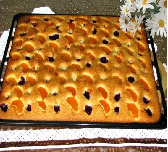 Пирог на воде рецепт с фото Лёгкий в приготовлении и очень вкусный этот фруктовый пирог на минералке. Такая 