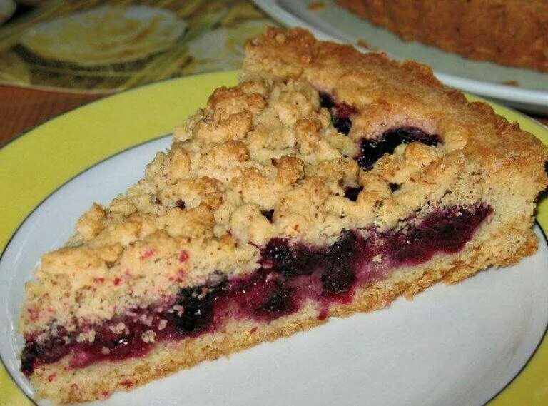 Пирог насыпной с вареньем с фото Вкуснейший тертый пирог с вишней на "скорую руку" Мир современной женщины Дзен