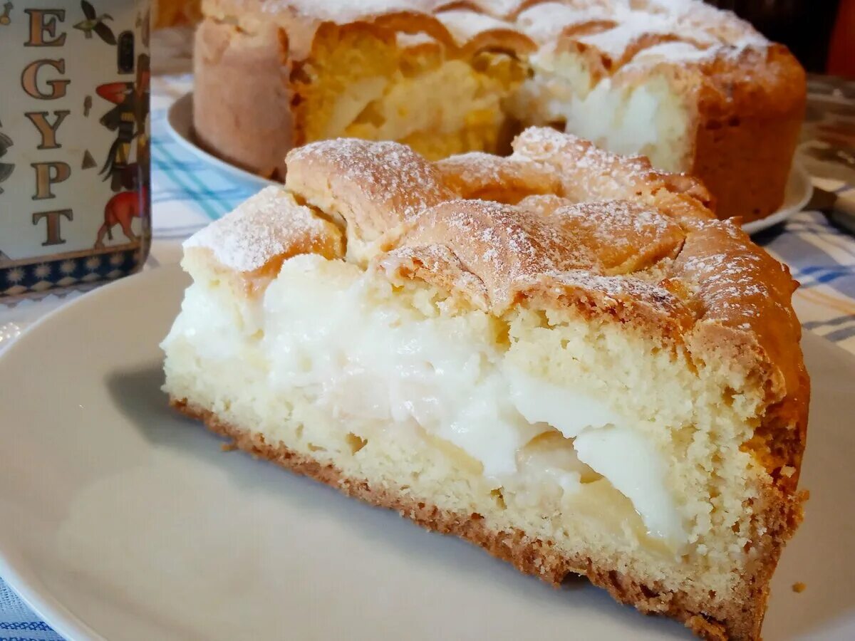 Пирог нежный рецепт с фото Яблочный пирог"Искушение". Яблочно кремовая начинка и хрустящее тесто. Этот вкус