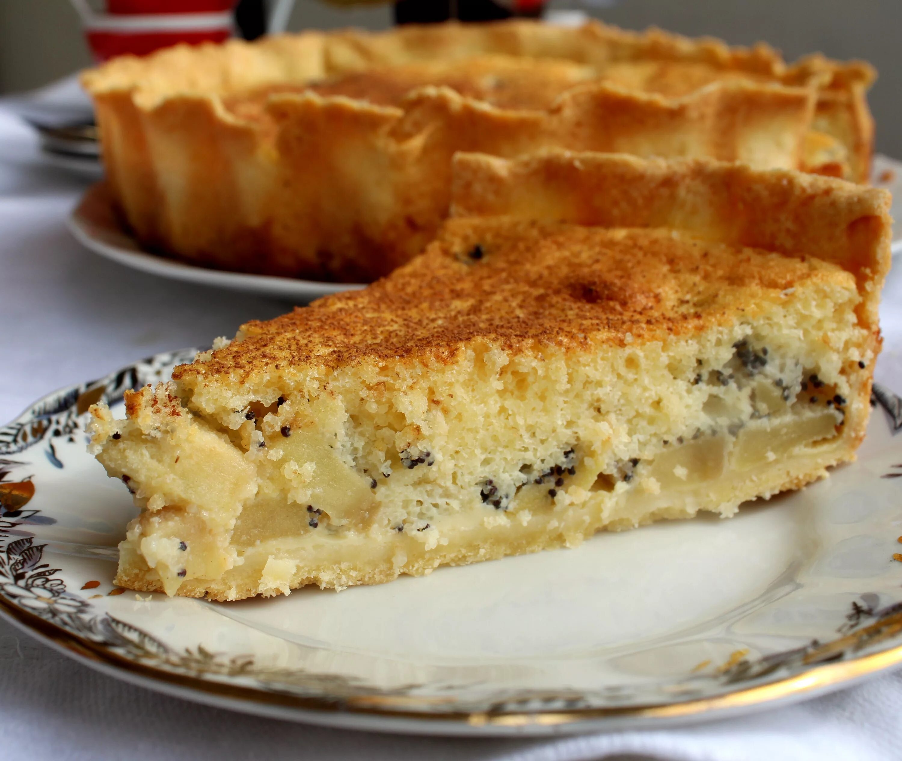Пирог нежный рецепт с фото Яблочно-маковый пирог с нежнейшей заливкой Receta