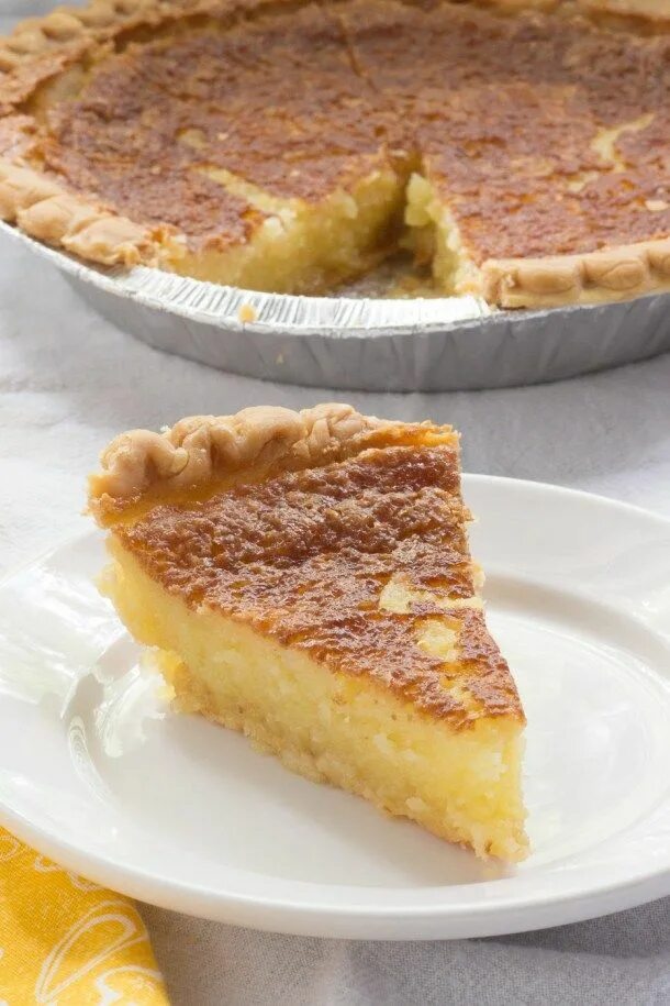Пирог пай фото Chess Pie Recipe. Rich southern pie made with simple ingredients butter, sugar, 