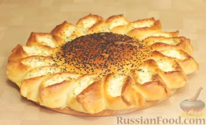 Пирог подсолнух фото Пироги, Пошаговый, С видео, Пироги с сыром, На праздничный стол, рецепты с фото 