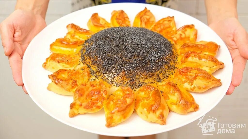 Пирог подсолнух рецепт с фото Праздничный пирог "Подсолнух" с мясом и сыром - пошаговый рецепт с фото на Готов