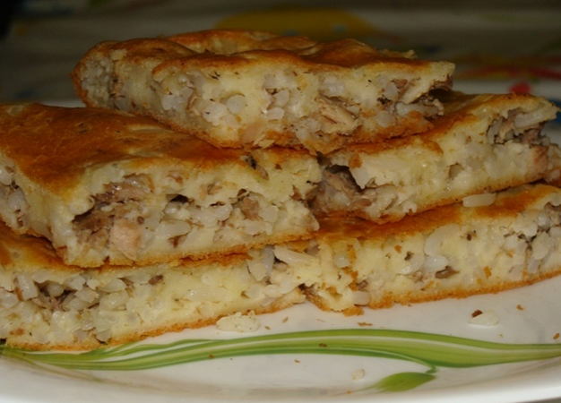 Пирог рыбными консервами с фото Пирог с рисом и рыбой - пошаговый рецепт с фото на Повар.ру