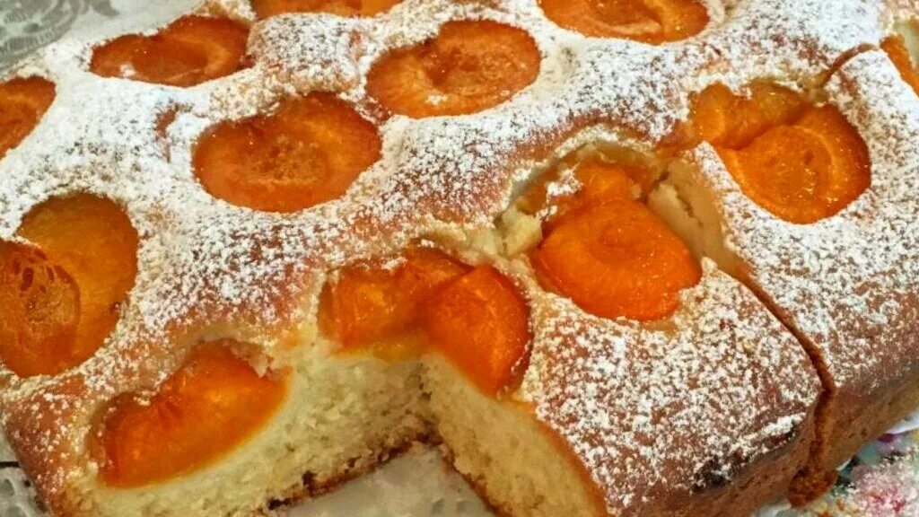 Пирог с абрикосами в духовке фото Пирог с абрикосами замороженными - CoffeePapa.ru