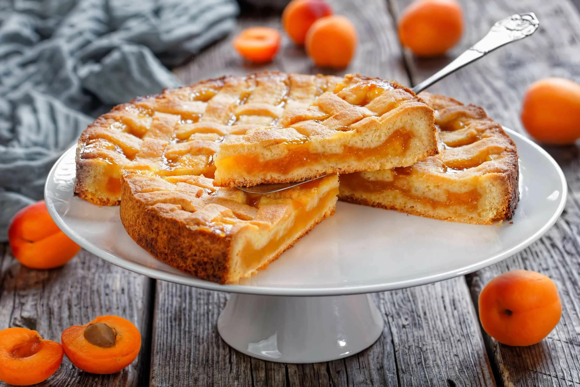 Пирог с абрикосом фото Ricetta Crostata alla Confettura di Albicocche - Il Club delle Ricette Ricetta R