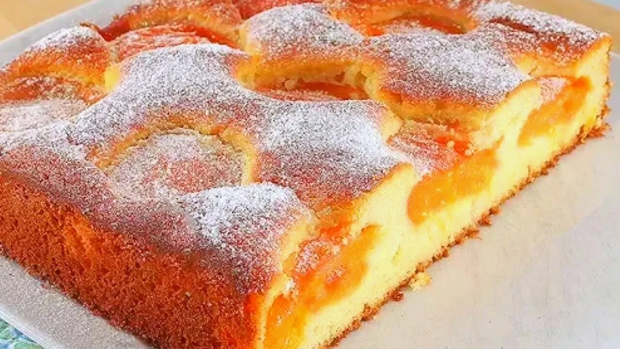 Пирог с абрикосом фото И ТОРТА НЕ НОДО! ЗА КОПЕЙКИ В ДВА РАЗА ВКУСНЕЕ ШАРЛОТКИ! ЕШЬ ЕГО И ПЛАЧЕШЬ ОТ ВО