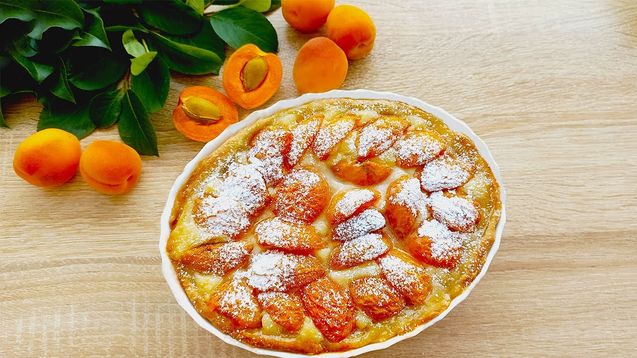 Пирог с абрикосов рецепт с фото Вкусный и Сочный пирог с абрикосами ! Абрикосовый пирог рецепт - YouTube