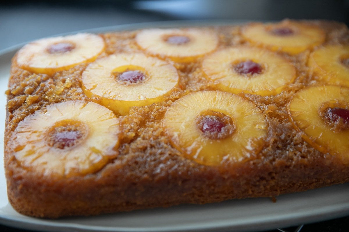 Пирог с ананасами фото Free shipping Delivery Pineapple Upside-Down Cake, pineapple upside down cake pa