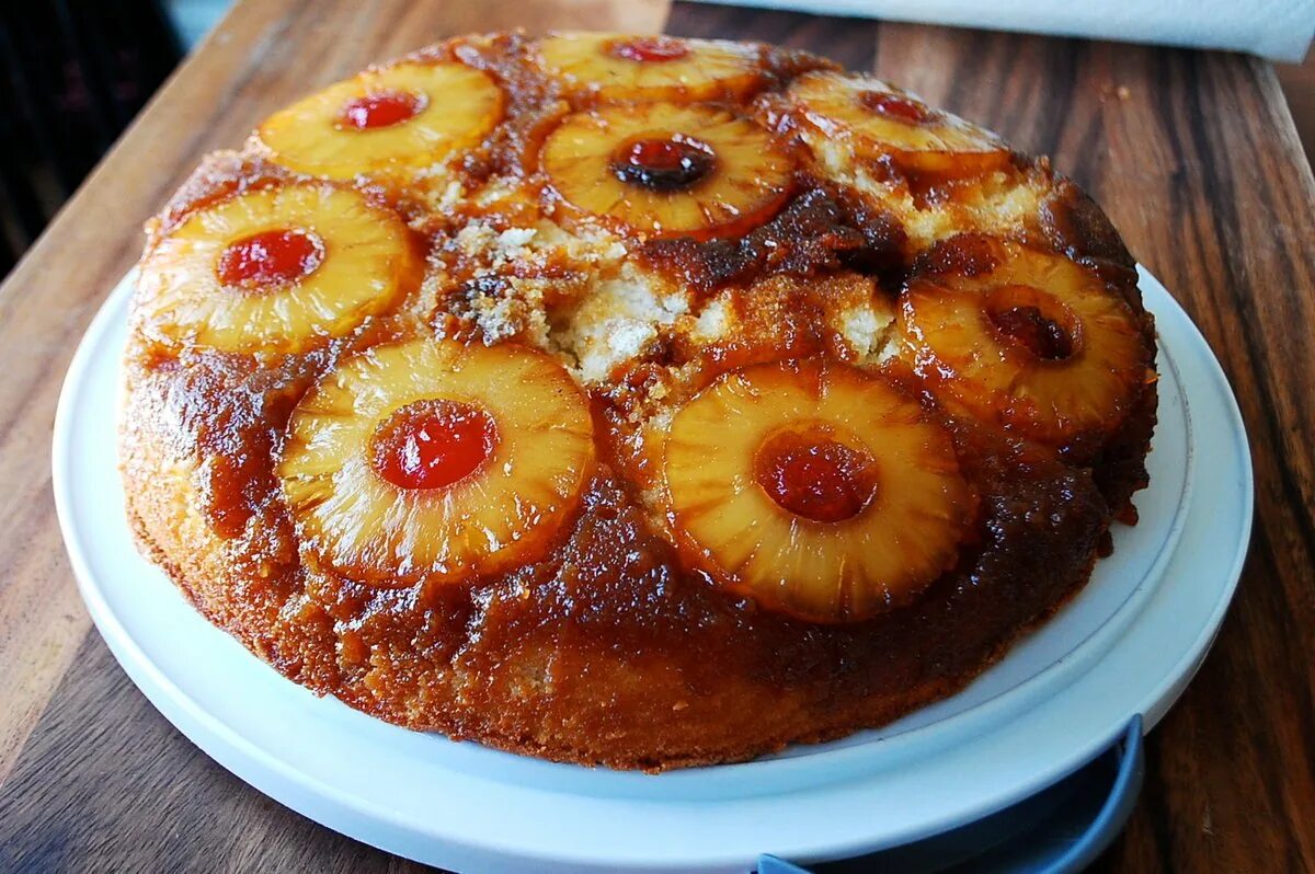 Пирог с ананасами фото Пирог с ананасами консервированными фото - Coffeebull.ru