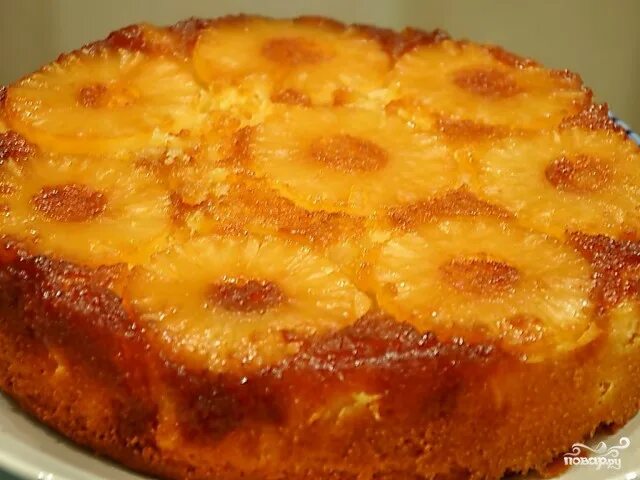 Пирог с ананасами фото Ананасовый пирог в мультиварке - пошаговый рецепт с фото на Повар.ру