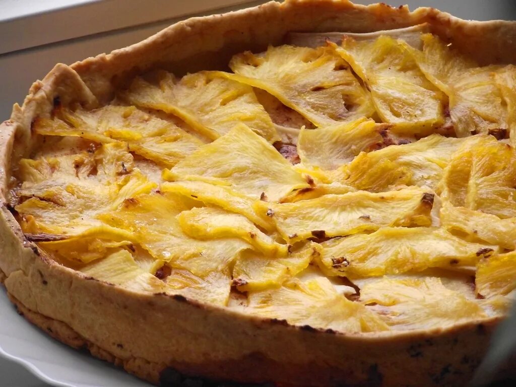 Пирог с ананасами фото Пирог с ананасом - CoffeePapa.ru