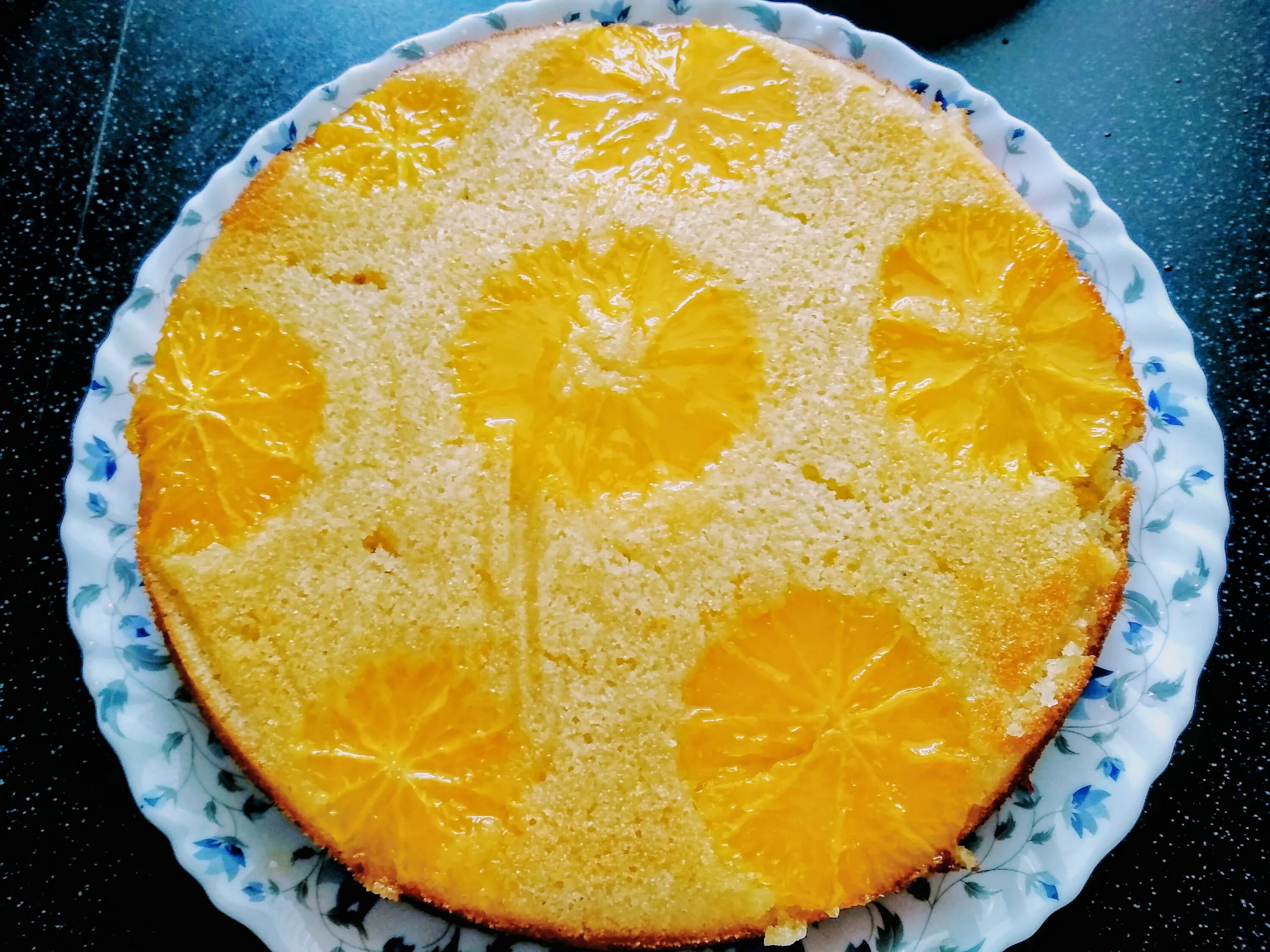 Пирог с апельсинами фото Вкусный пирог с апельсинами Обои для рабочего стола 600x1024