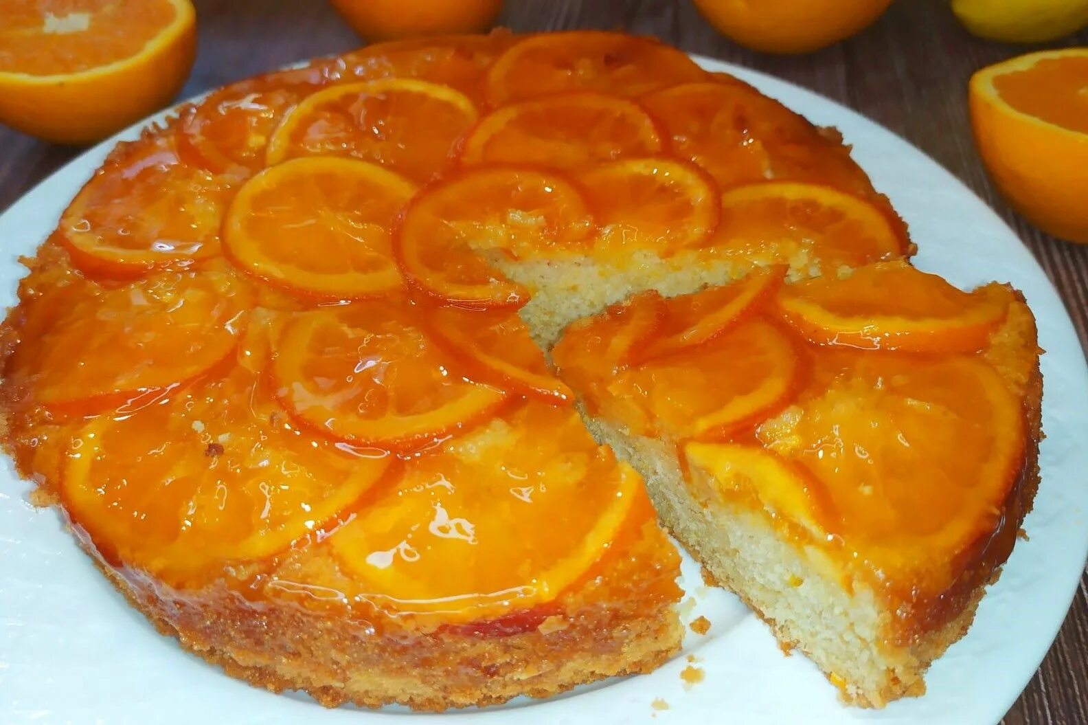 Пирог с апельсинами фото Пирог с апельсинами Сладкие рецепты, Пирог, Картофель с сыром