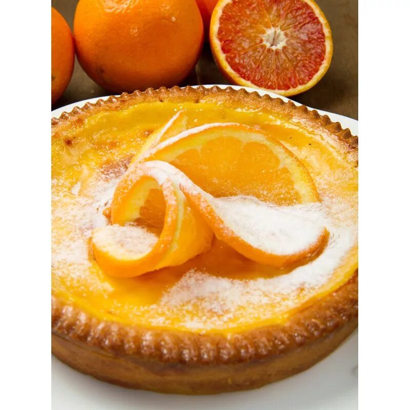 Пирог с апельсинами фото Recette tarte à l’orange au miel - Marie Claire