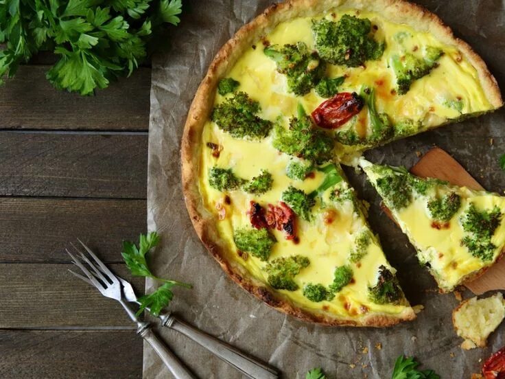 Пирог с брокколи фото Frittata s brokolicí Recipe Healthy eating recipes, Healthy breakfast, Recipes