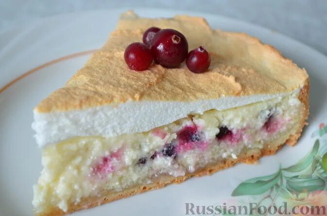 Пирог с брусникой рецепт пошаговым фото Пироги с творогом, Творожные пироги, В духовке, Блюда из брусники, рецепты с фот