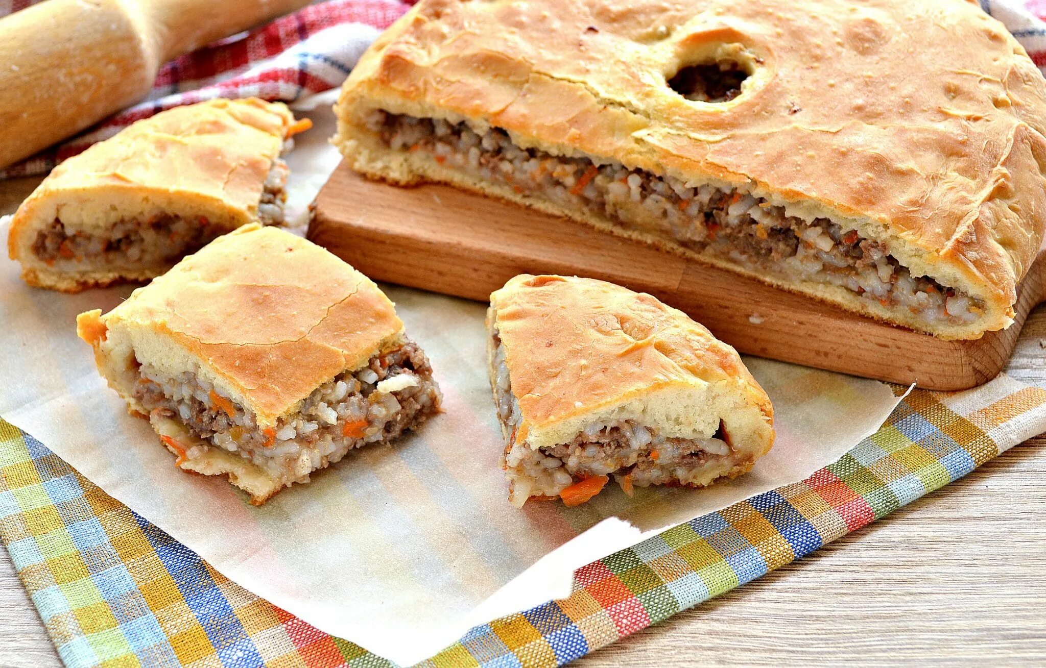 Пирог с фаршем пошагово с фото Рецепт мясного пирога с картошкой в духовке: найдено 90 изображений