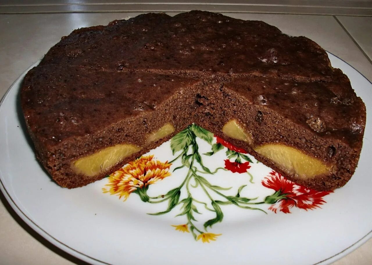 Пирог с какао с фото Шоколадный кекс с персиками: your_food_today - ЖЖ