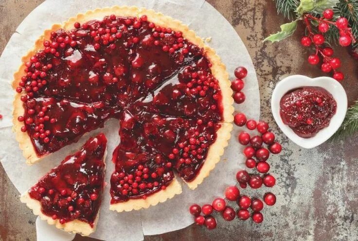 Пирог с калиной рецепт с фото Cranberry Pie Recipe Cranberry pie, Healthy holiday recipes, Pie recipes