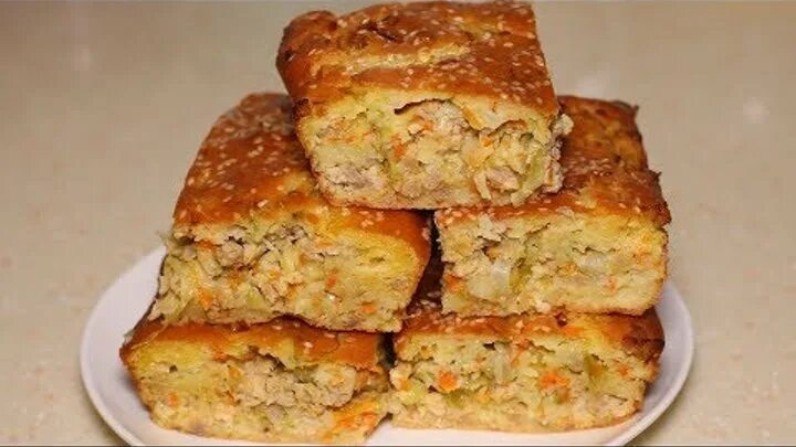Пирог с капустой и фаршем фото заливной пирог с луком и яйцом и сметаной рецепт с фото ОК