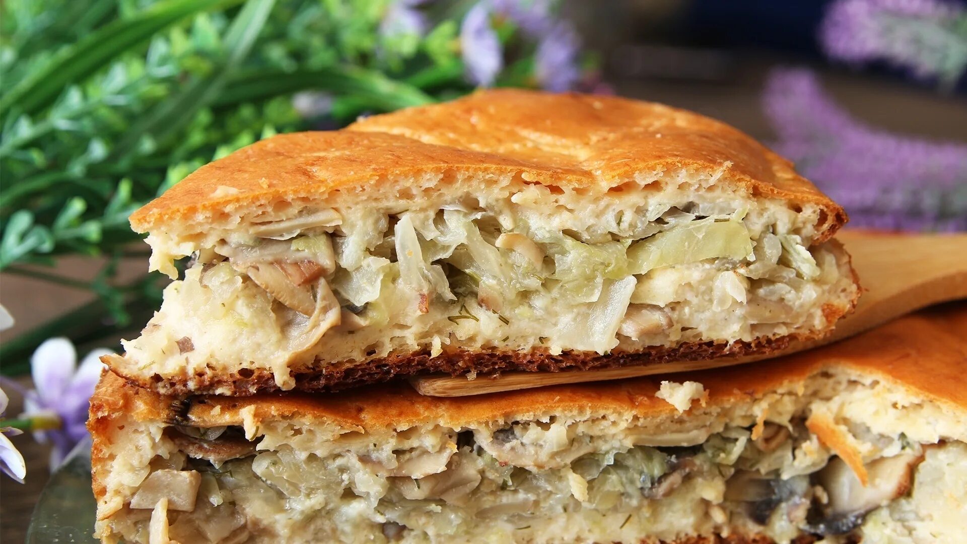 Пирог с капустой рецепт с фото пошагово Заливной пирог с капустой и грибами - пошаговый рецепт с фото (7223 просмотра)