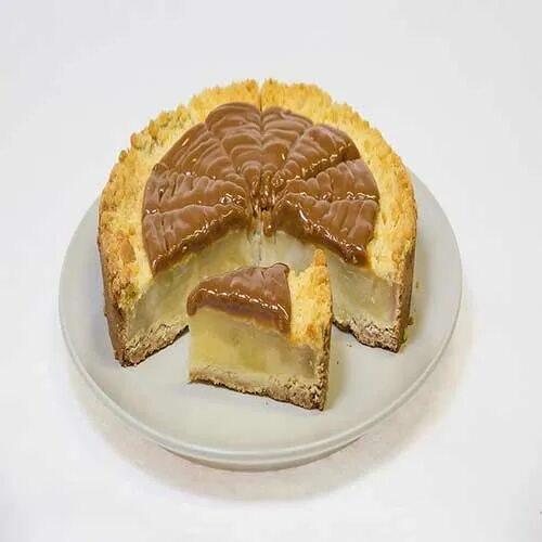 Пирог с карамелью фото Пирог "Яблочный с карамелью" 1900гр. ⋆ VelesFood.com