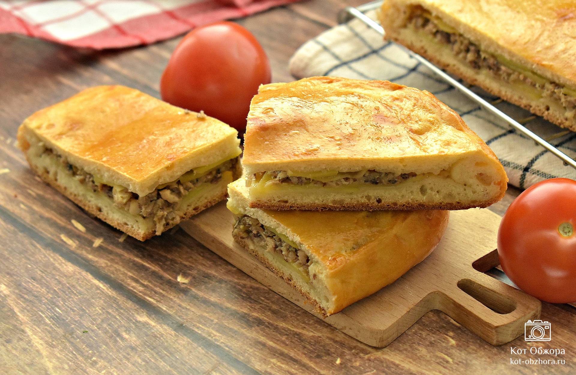 Пирог с картофелем фото рецепт Пирог с мойвой и картошкой в духовке пошаговый рецепт фото - Тоши Суши