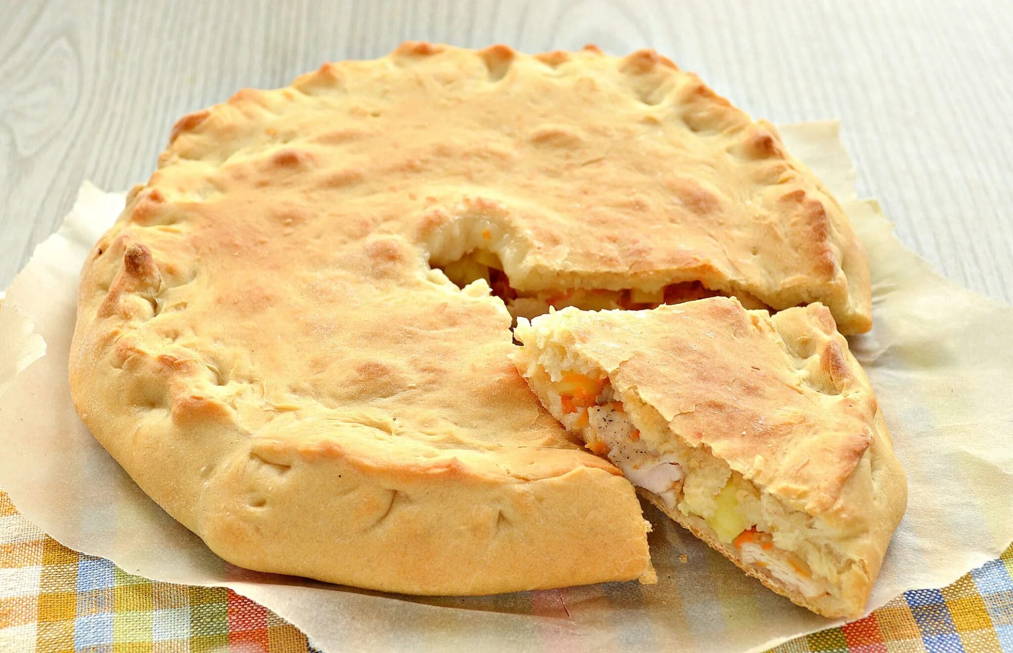 Пирог с картофелем фото рецепт Пирог с курицей и картошкой из песочного теста фото - Тоши Суши