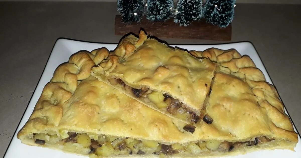 Пирог с картошкой и грибами фото Картинки ПРОСТЫЕ ПИРОГИ С КАРТОШКОЙ В ДУХОВКЕ