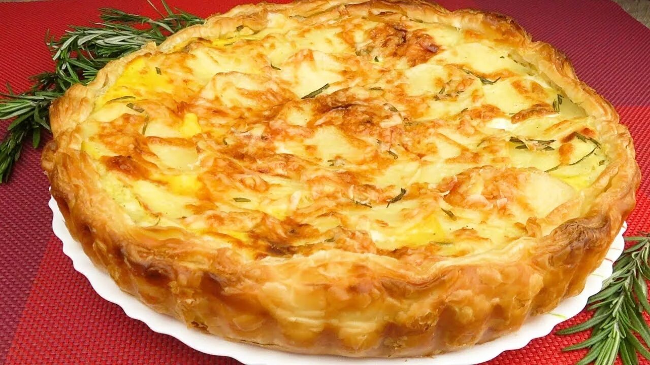 Пирог с картошкой в духовке фото Легкий рецепт картофельного пирога Easy recipe of potato pie - YouTube