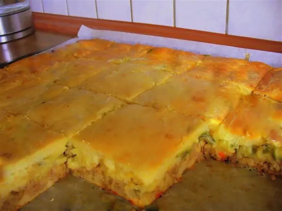 Пирог с картошкой в духовке фото быстрый пирог с фаршем картошкой и грибами - Обсуждение статьи