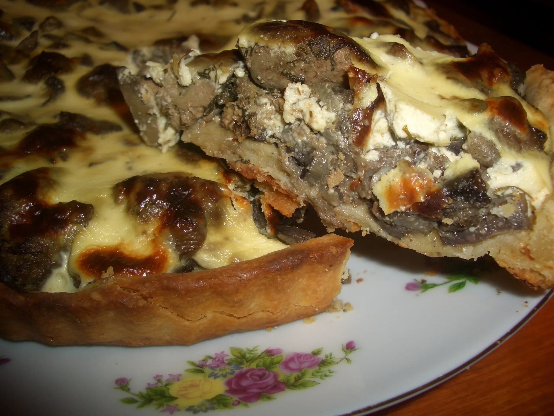 Пирог с куриной печенью фото Пирог с куриной печенью и грибами - пошаговый рецепт с фото (34746 просмотров)